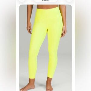 Lululemon Wunder Under High Rise Tight 25 Highlight Yellow